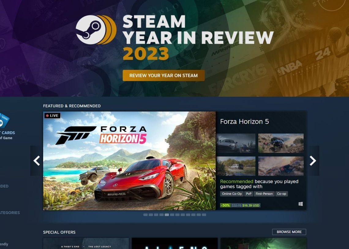 Steam recap 2023