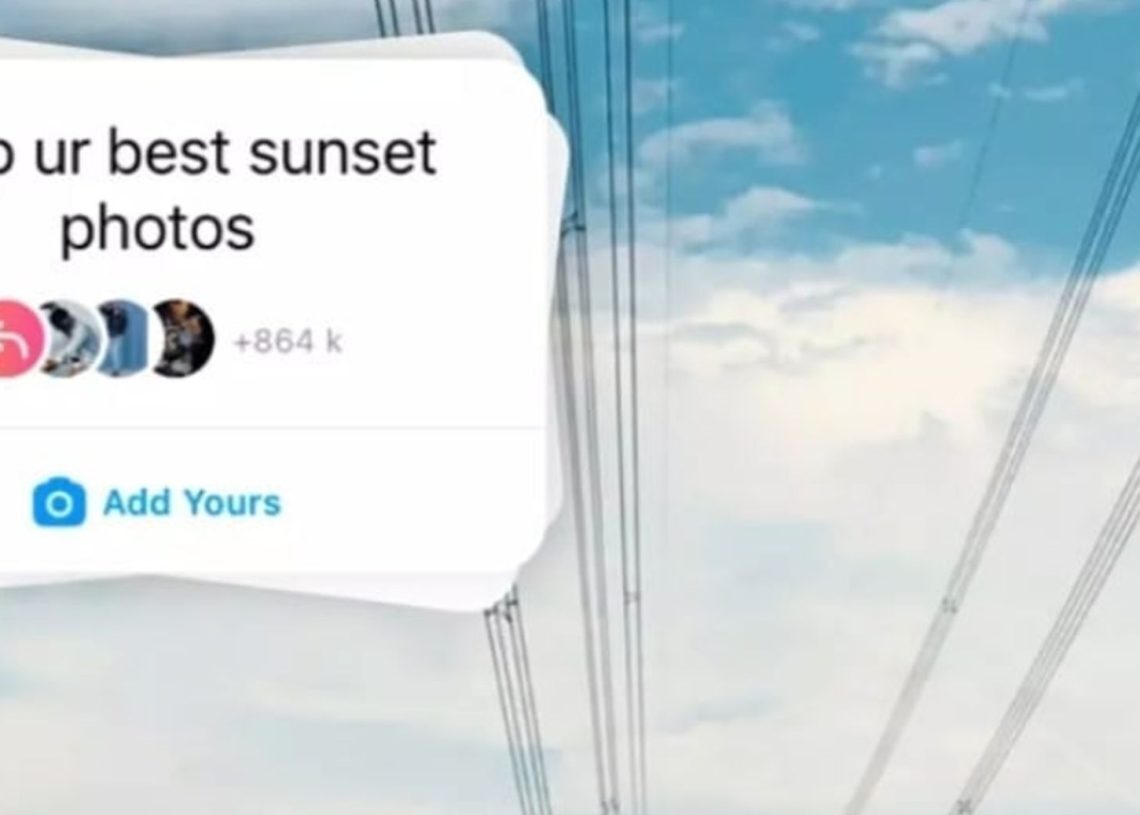 What is Instagram Add Yours feature?