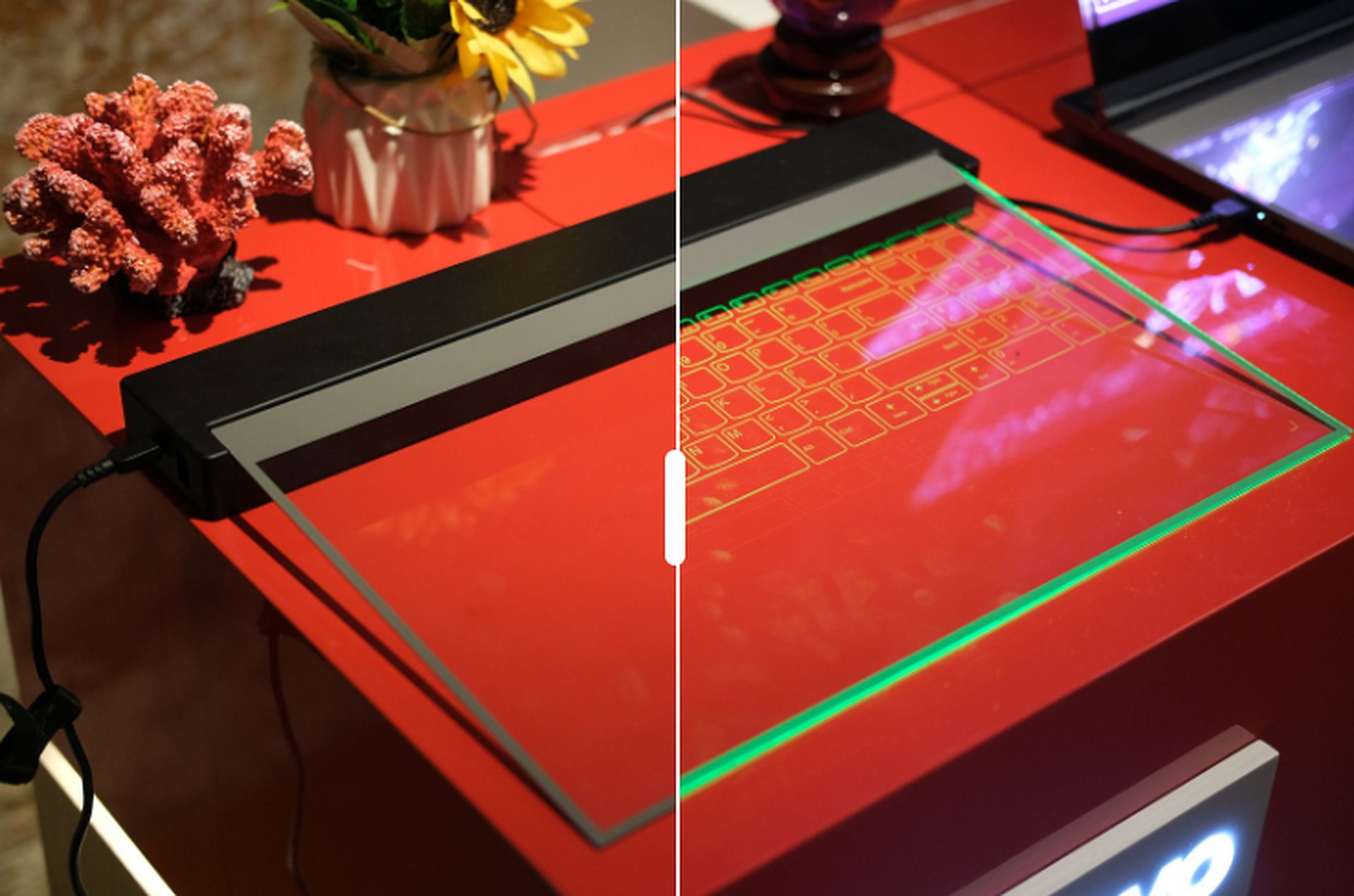De transparante laptop van Lenovo ziet er geweldig uit