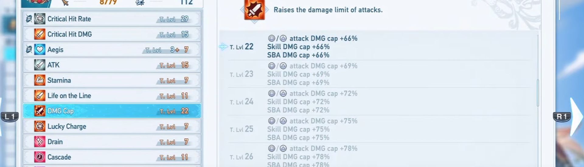 What is GBF Relink damage cap?