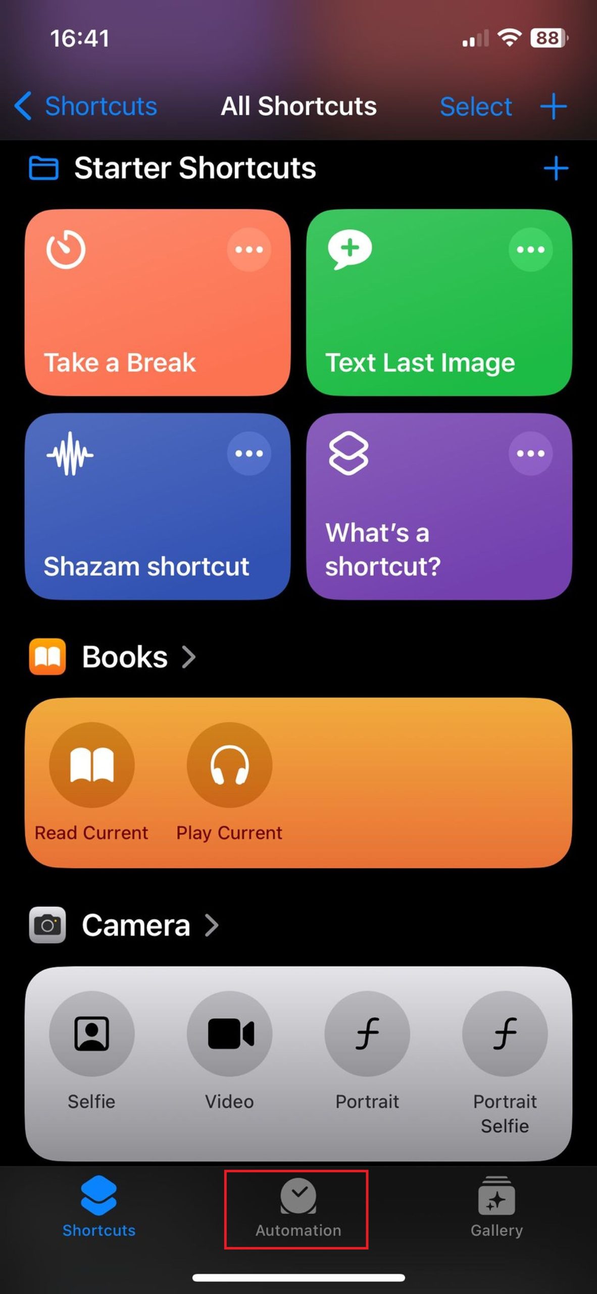 How to create an iPhone battery shortcut?