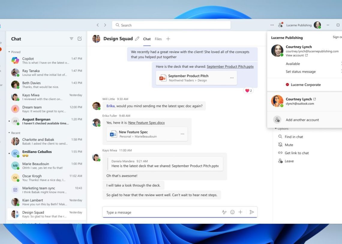 Microsoft Teams merging for work and personal use