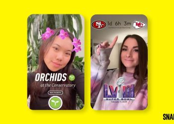 Snapchat introduced Sponsored AR Filters