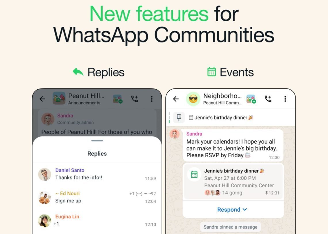 WhatsApp Communities got a new event-planning feature
