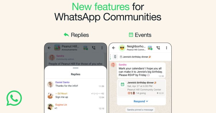 WhatsApp Communities got a new event-planning feature