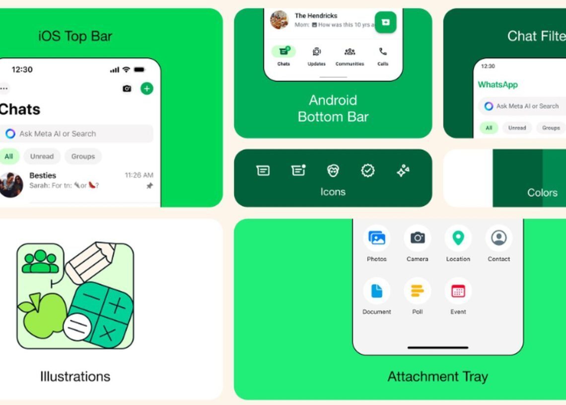 WhatsApp has changed its iOS and Android UI