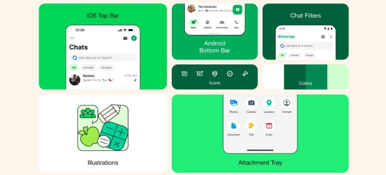 WhatsApp released a new design update for iOS and Android