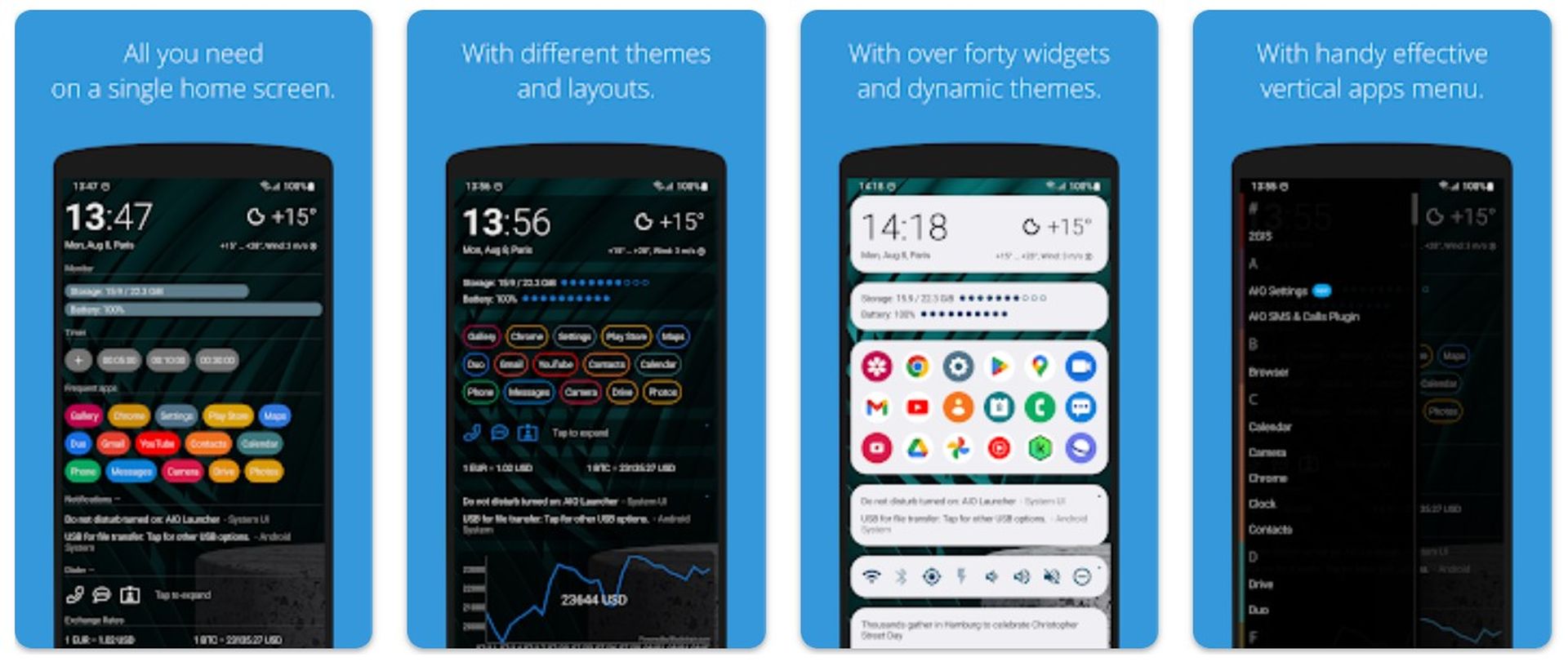 Hier sind die besten Android Launcher 2024