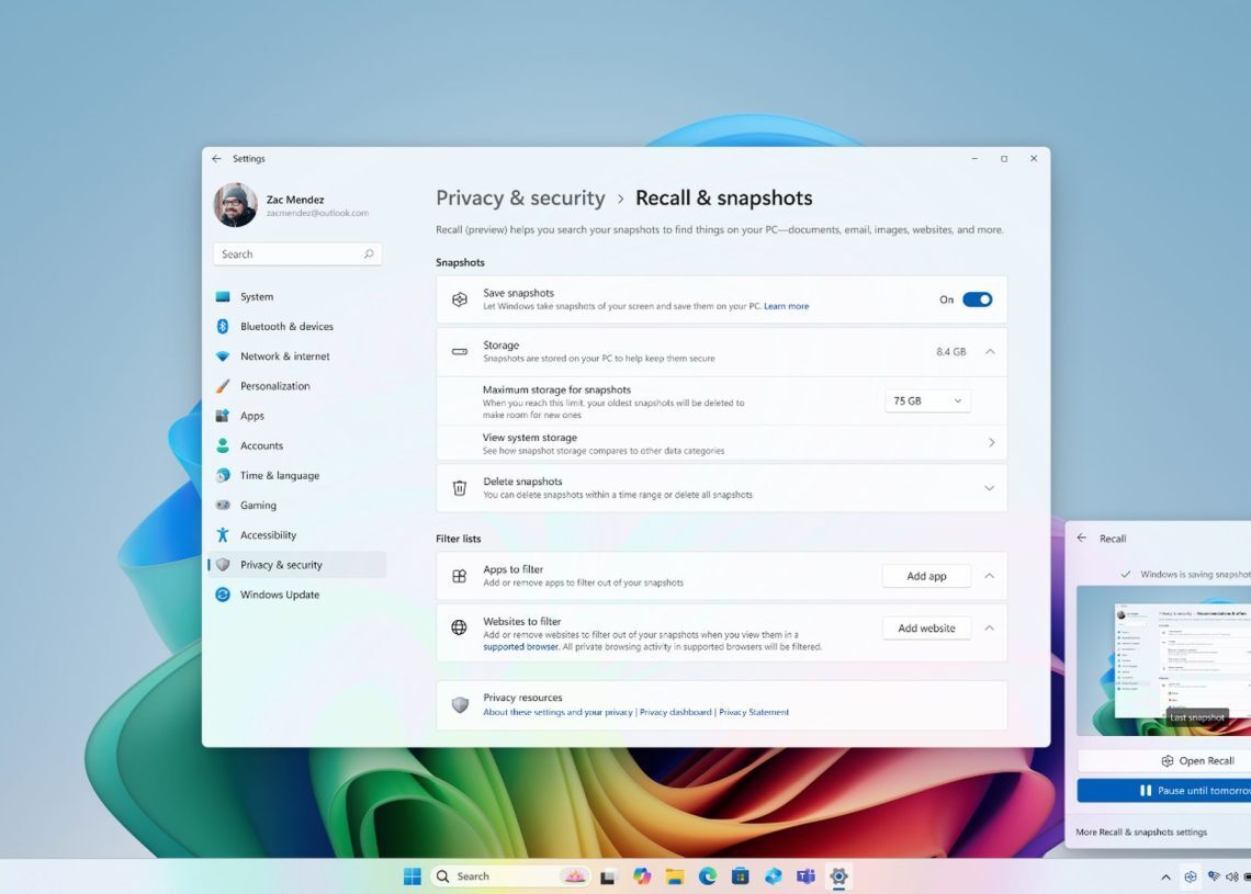 Here is why you need to disable Microsoft Recall AI feature