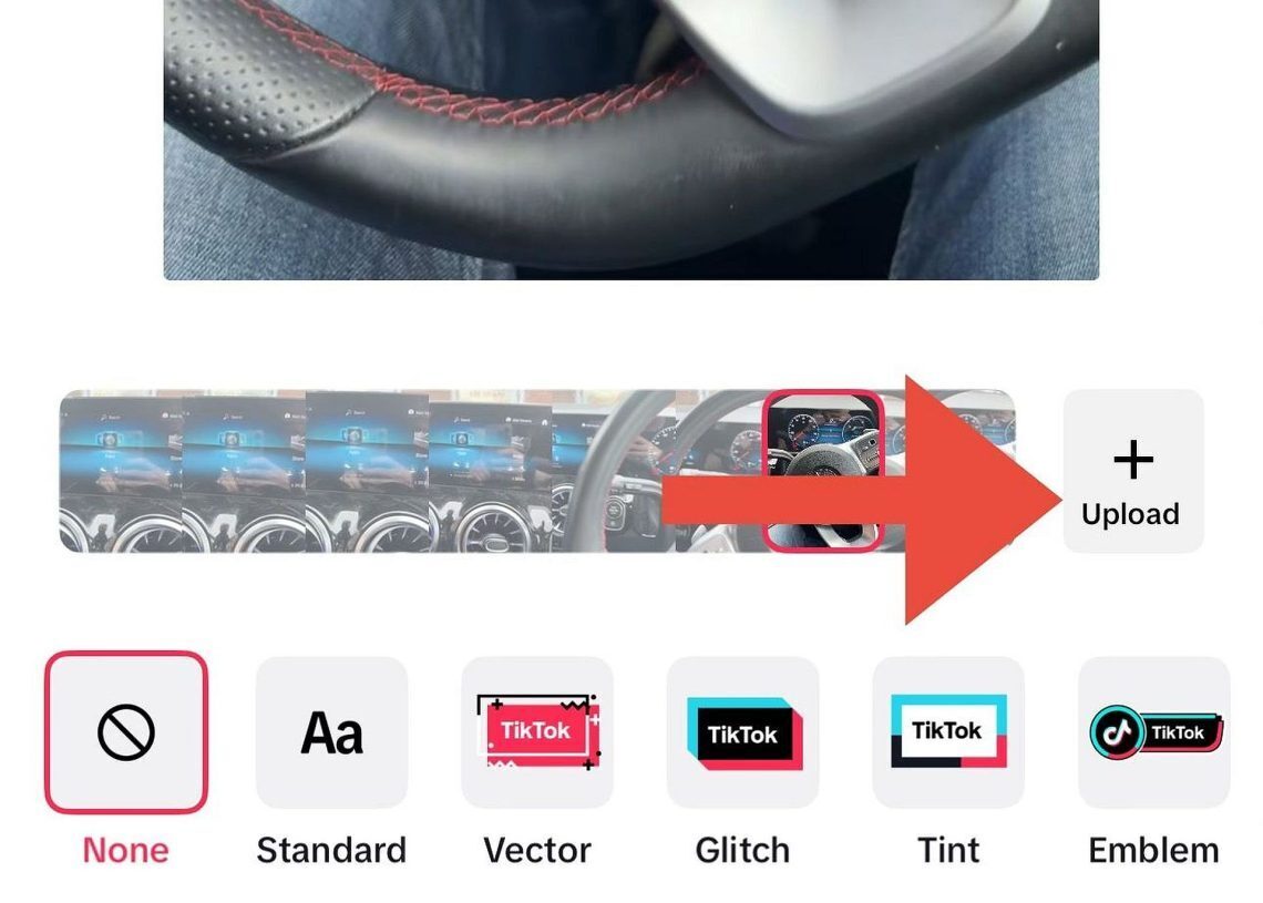 TikTok thumbnail editing