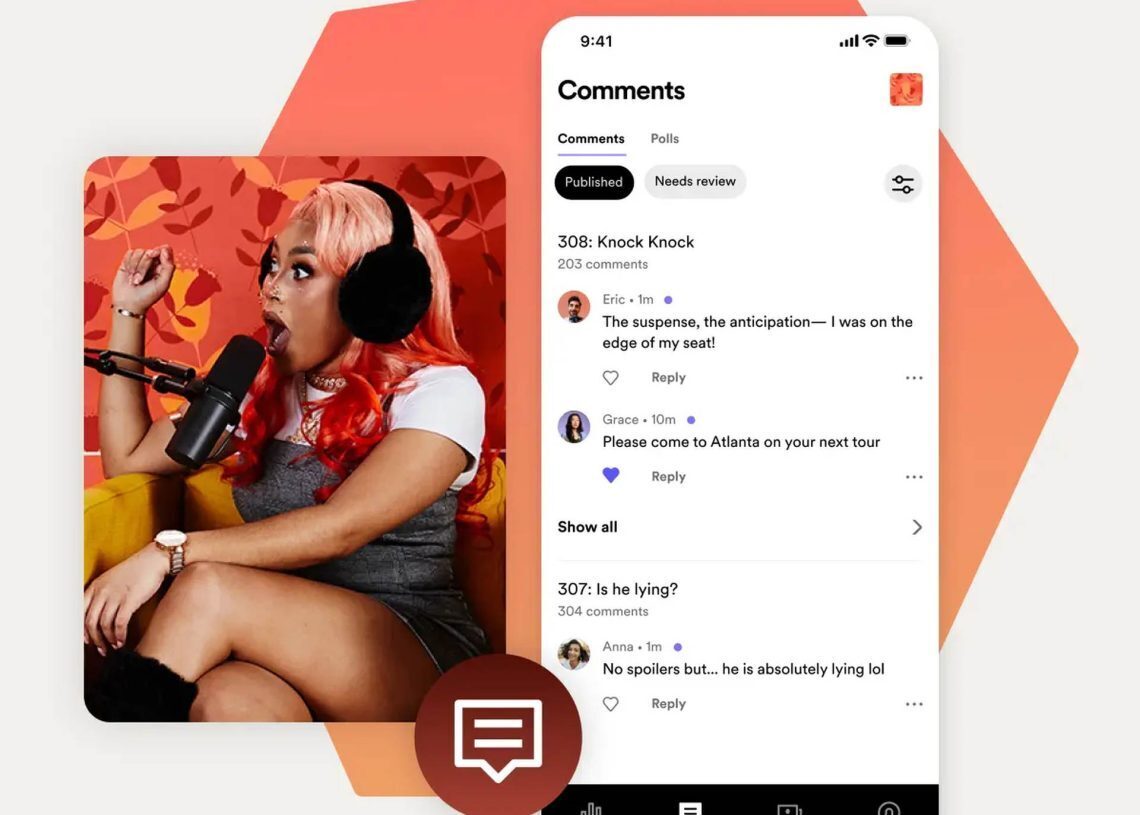 How to comment on Spotify
