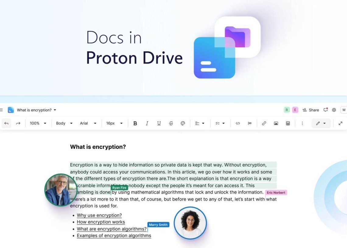 Proton Docs and Proton Drive