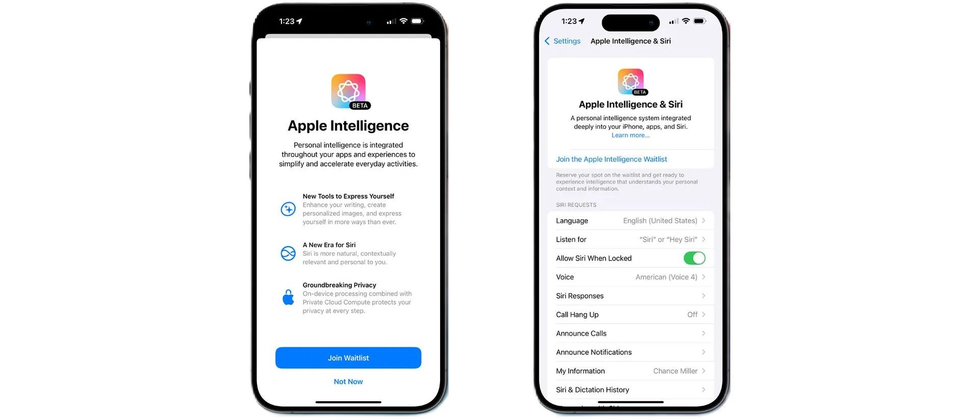 Comment s'inscrire sur la liste d'attente d'Apple Intelligence dans la version bêta d'iOS 18.1