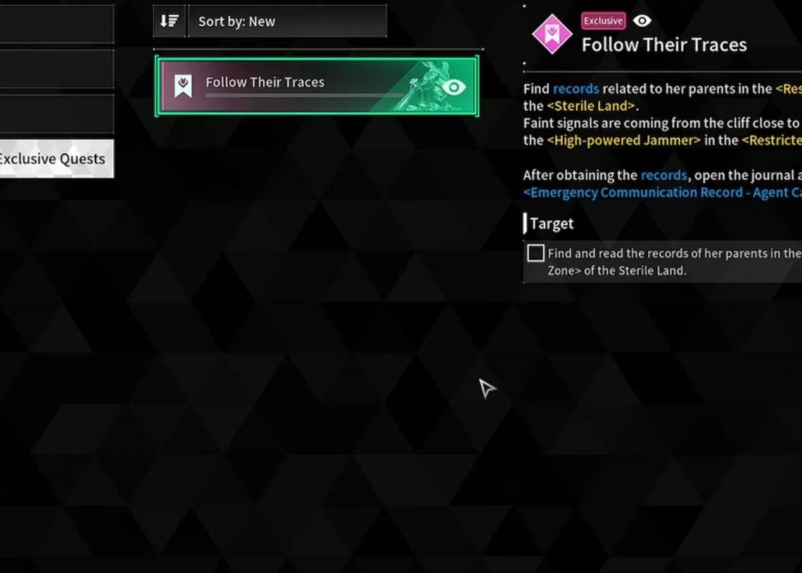 The First Descendant Follow Their Traces questline explained