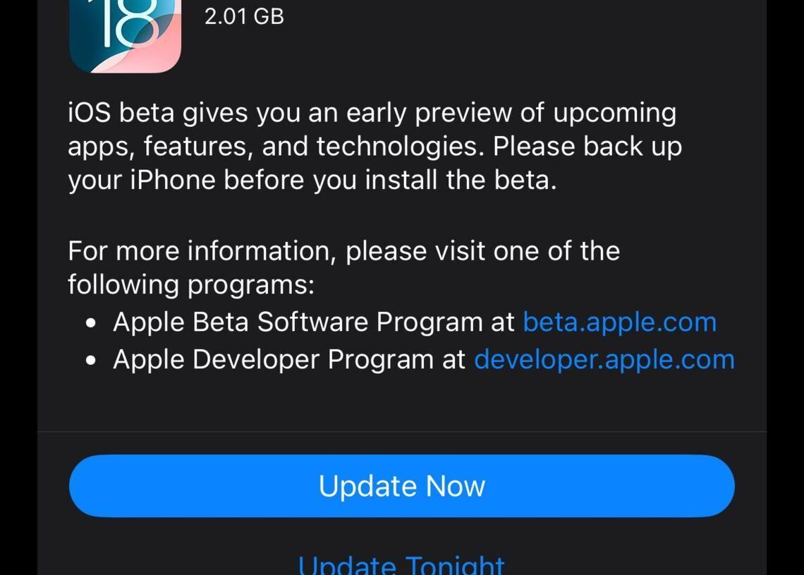 iOS 18 Beta 5