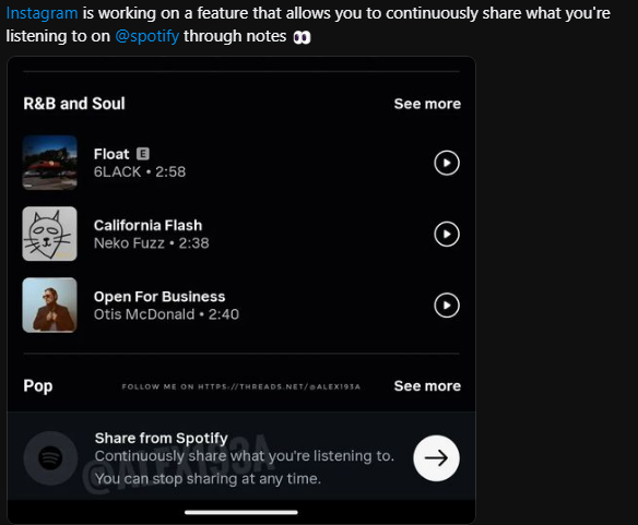 Instagram and Spotify are making it easier to share music