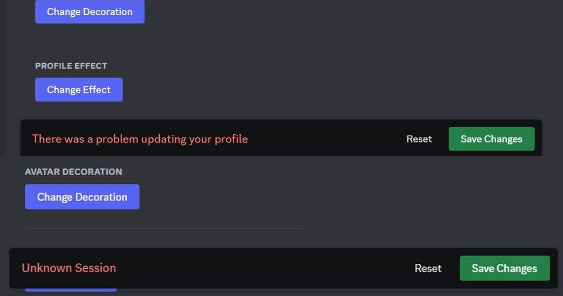 How to fix Discord Unknown Session PFP error