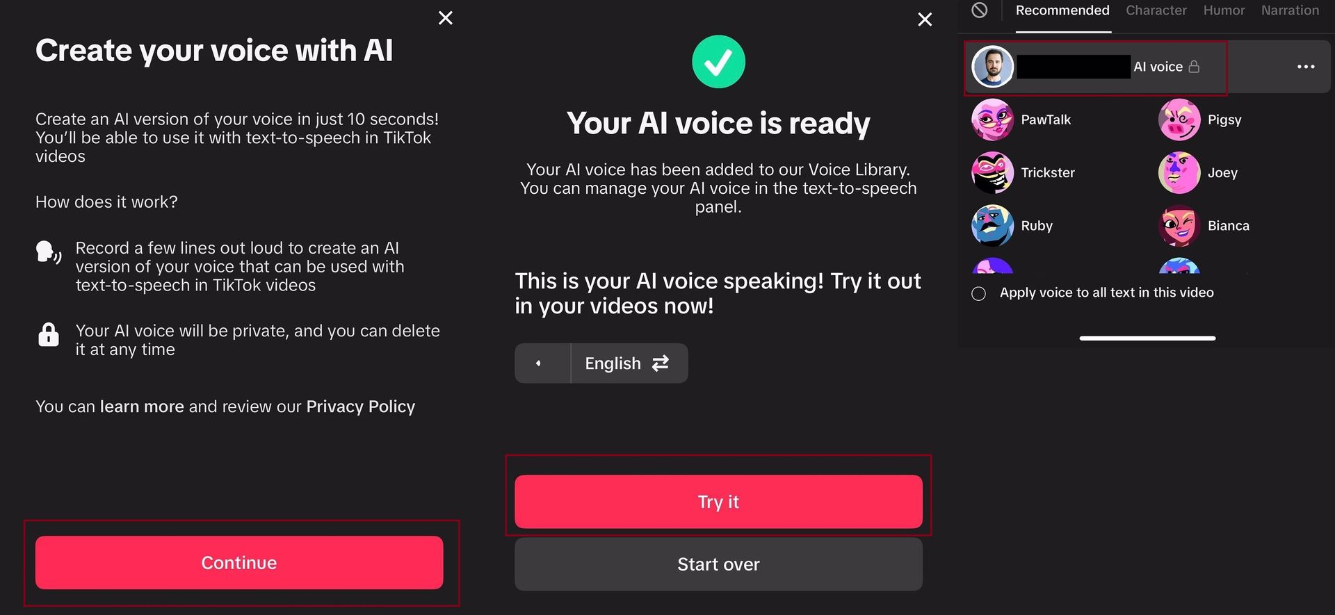 How to use TikTok AI voice?