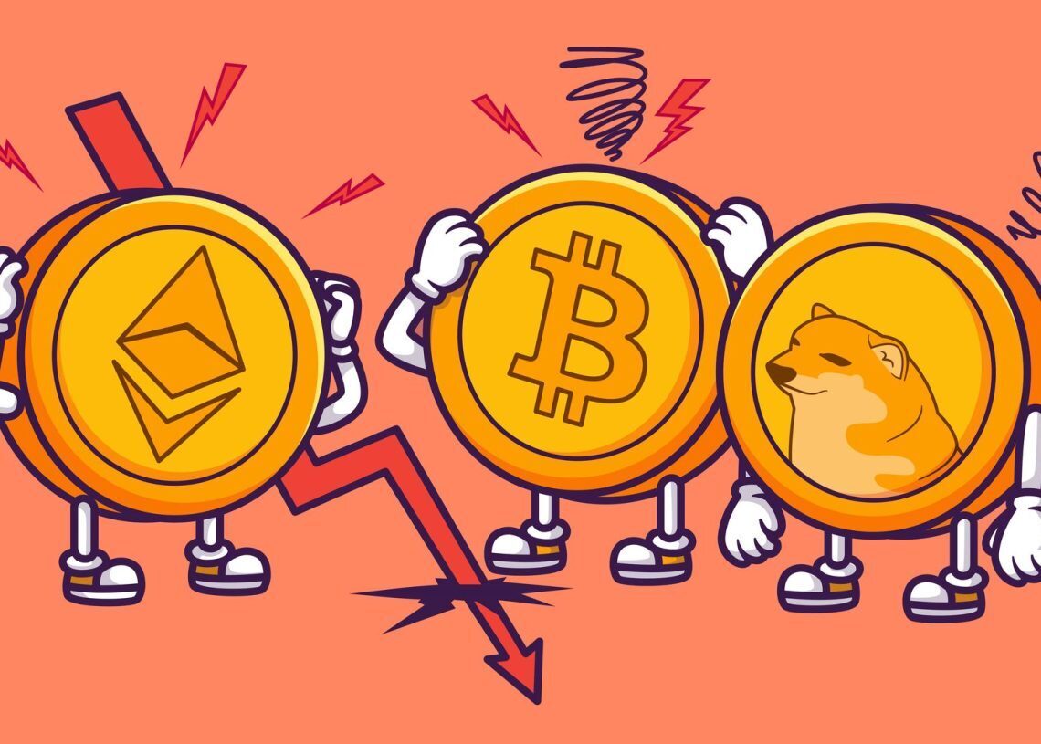 Crypto crash is on fire, up and down