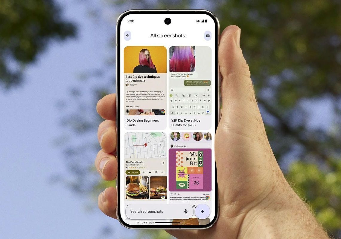 Pixel Screenshots: Searching your photos has never been so simple
