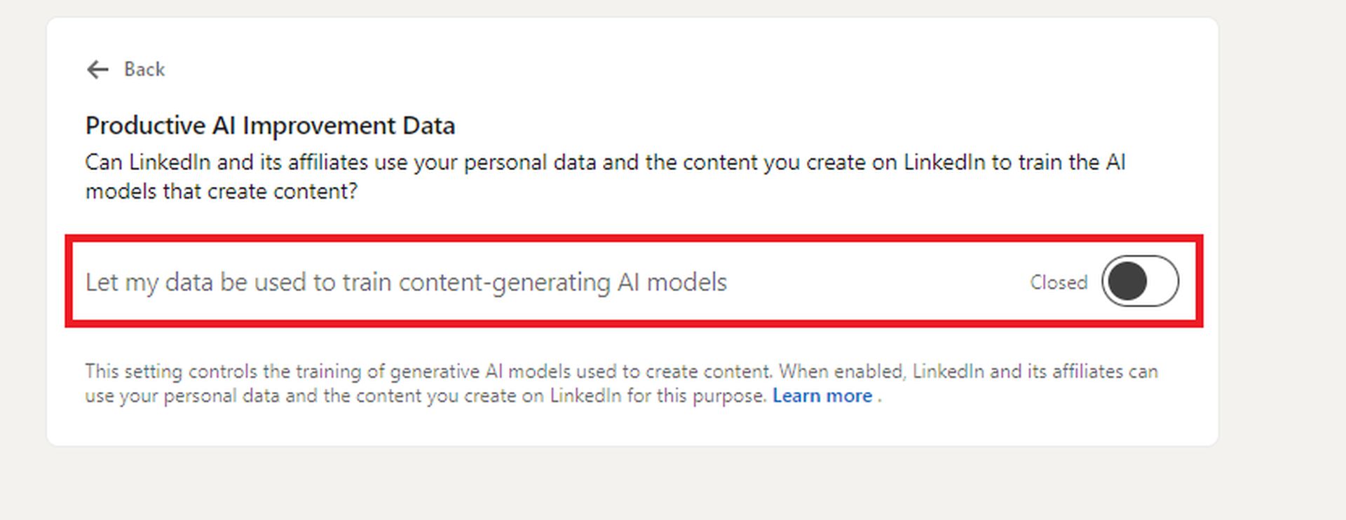 LinkedIn is using your data for AI training