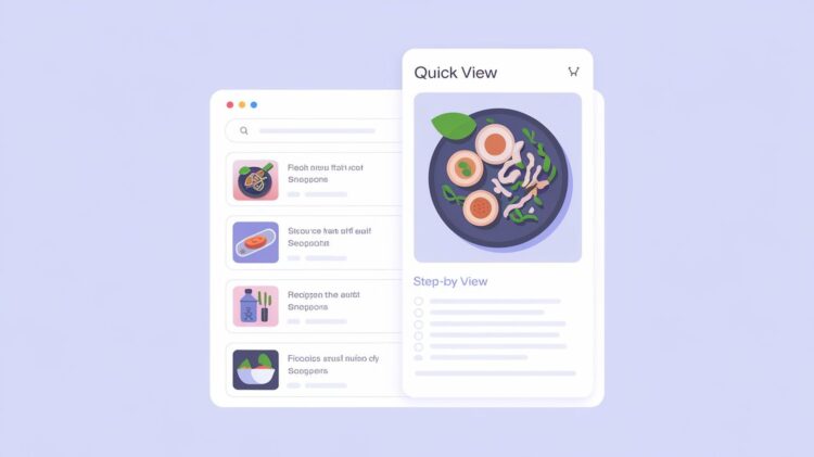 Google has started to implement Quick View for recipe sites: Food website authors react