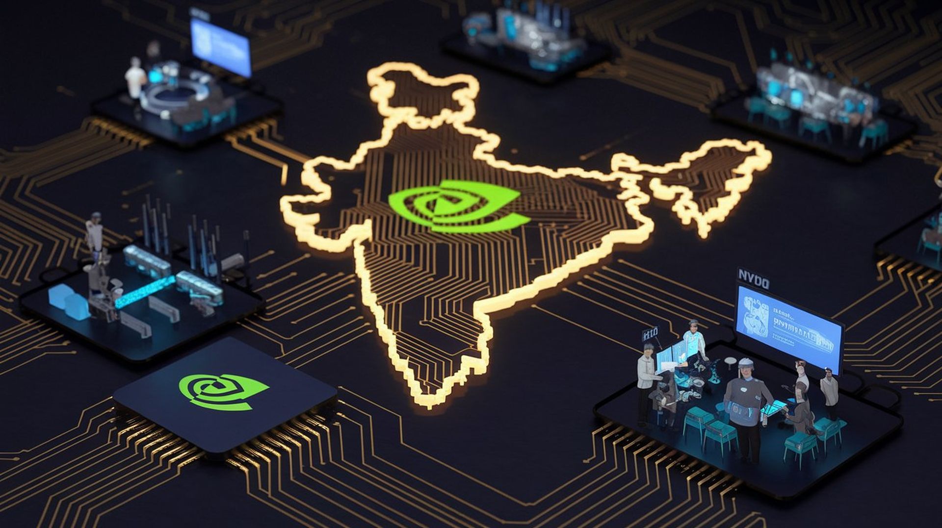 L'investimento miliardario di Nvidia nell'intelligenza artificiale in India