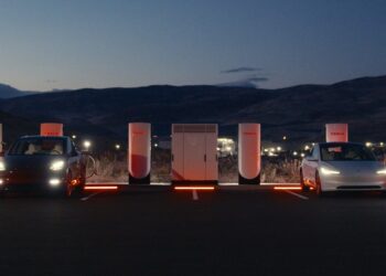 Tesla launches V4 supercharging cabinets, doubling charging speeds