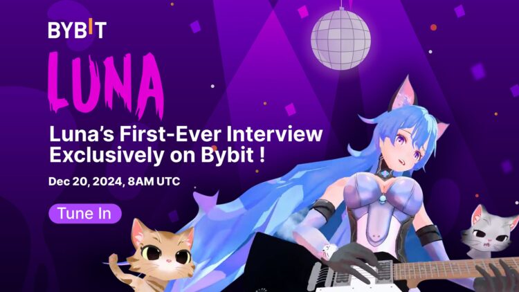 Bybit Lists LUNAI as AI influencer Luna makes her Web3 livestream debut