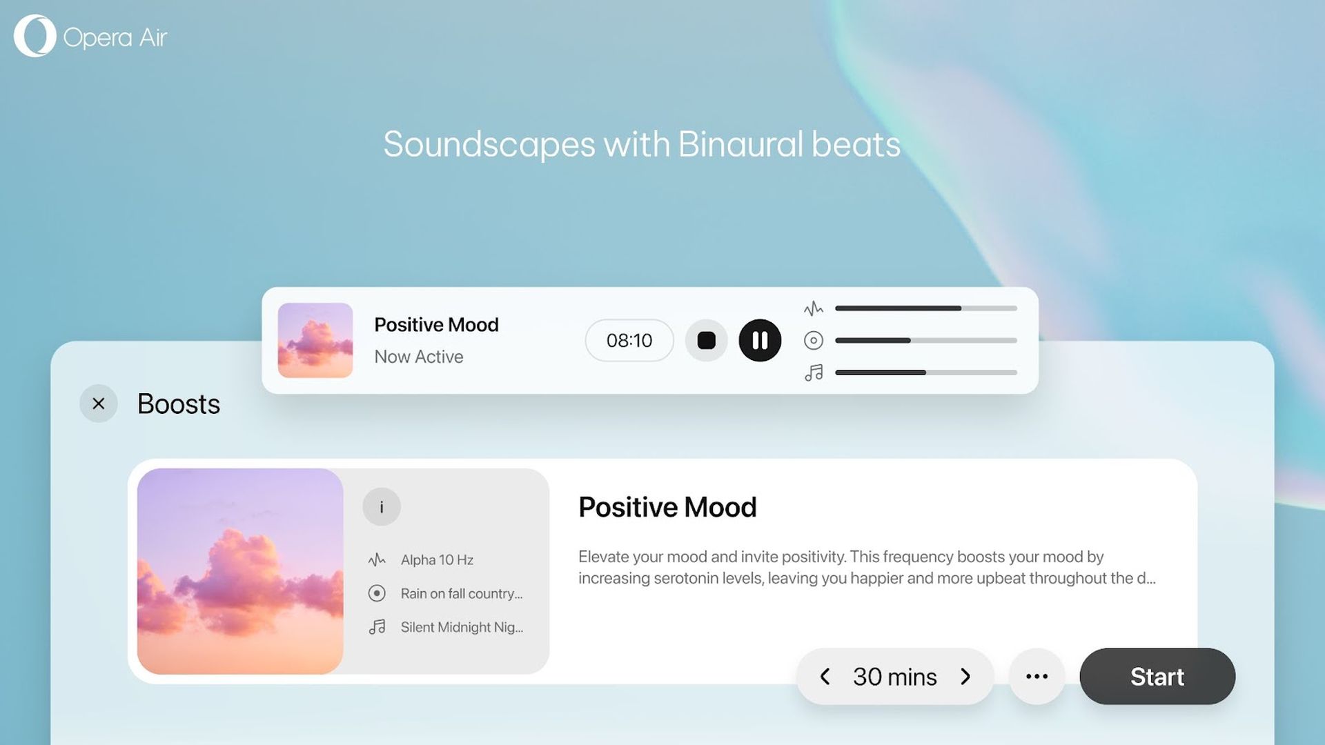 Is this the most calming browser ever? Opera thinks so