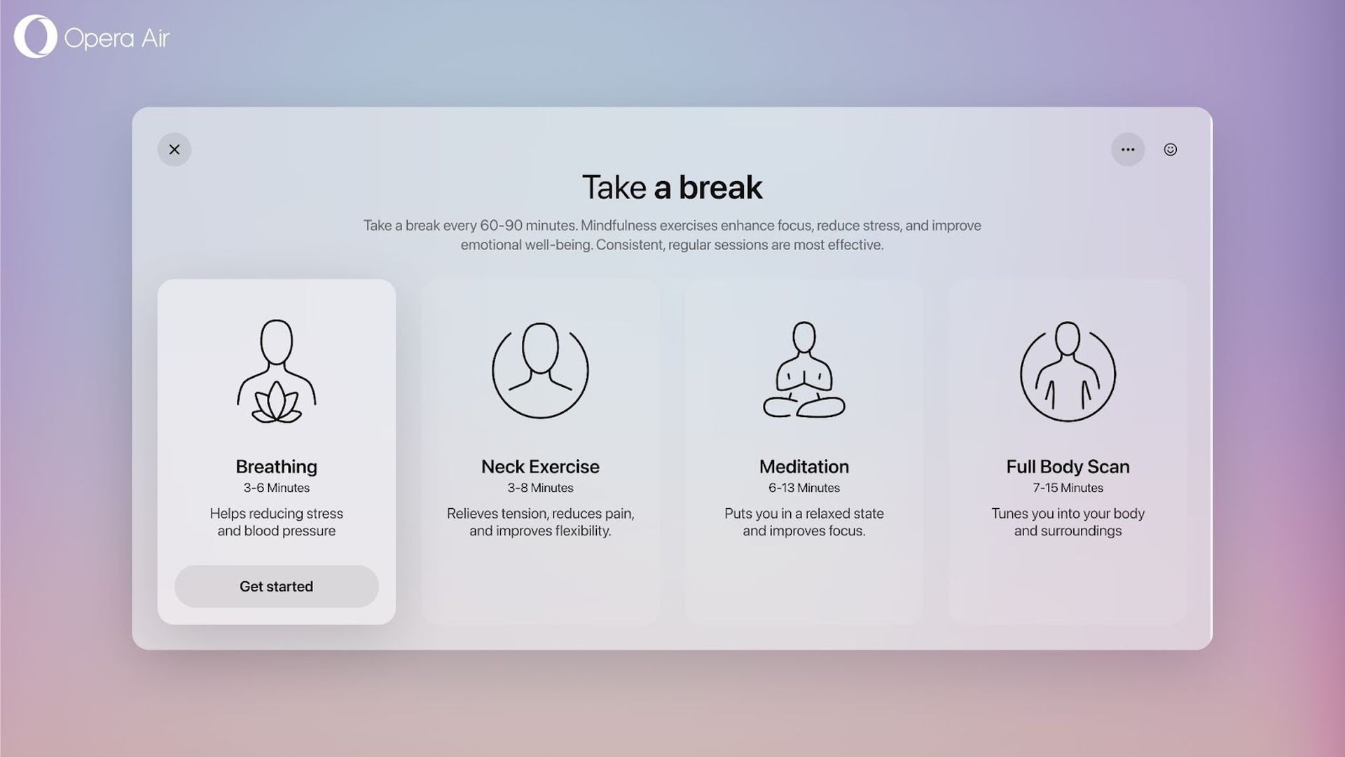 Is this the most calming browser ever? Opera thinks so