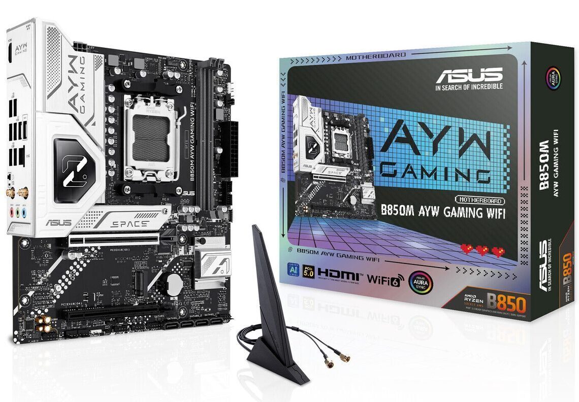 ASUS Launches B850M AYW Gaming WiFi mATX Motherboard