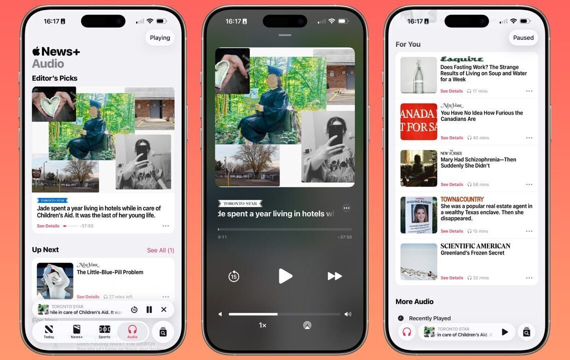 Apple News+ Audio Stories finally launch outside the US