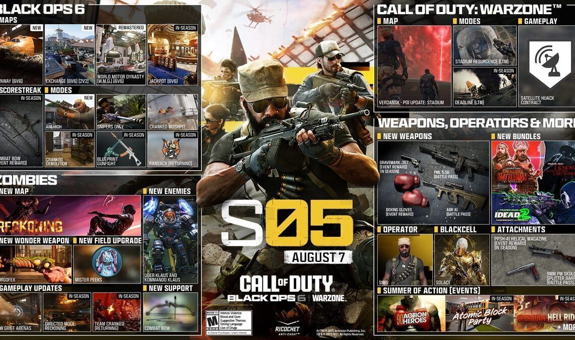 Call of Duty: Black Ops 6 Season 5 drops August 7