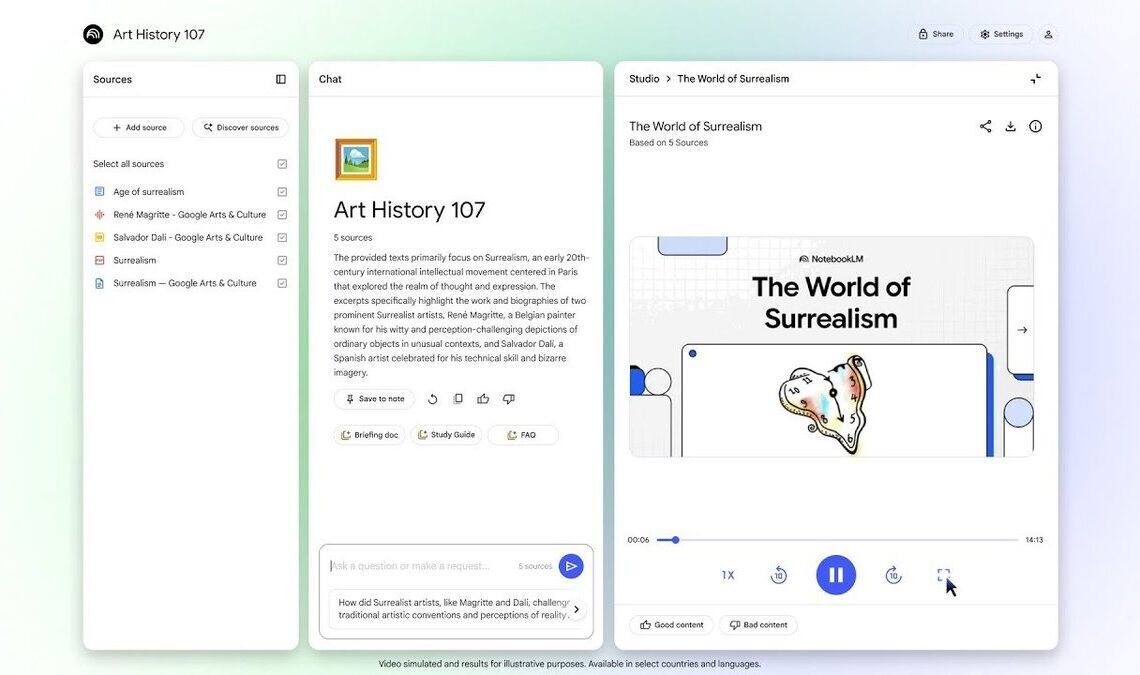 NotebookLM now turns PDFs and notes into explainer videos