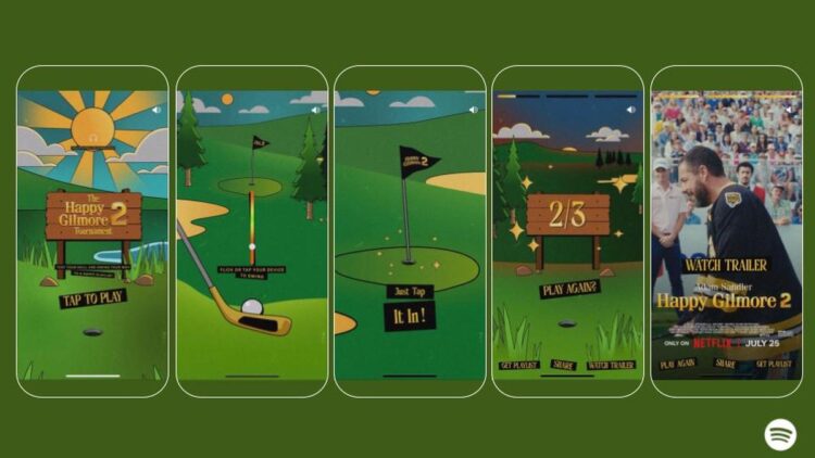 Spotify just added a Happy Gilmore mini-golf game to its app Spotify just added a Happy Gilmore mini-golf game to its app