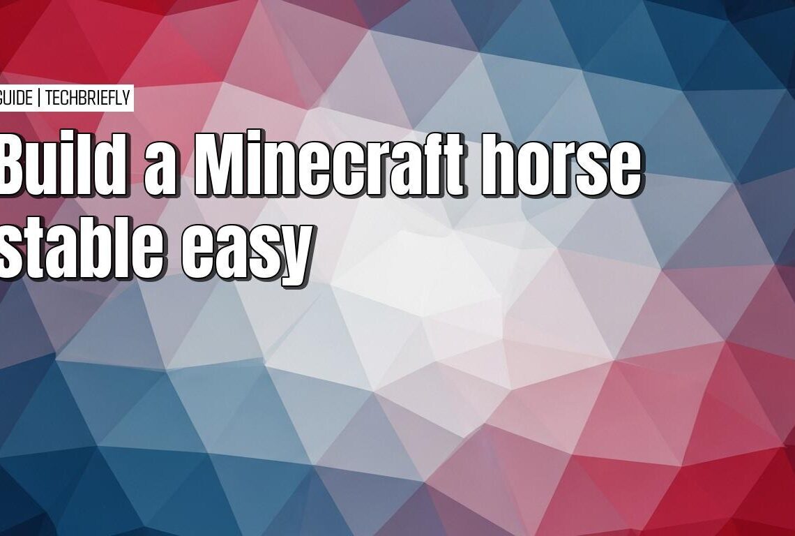 Building a secure and stylish horse stable in Minecraft