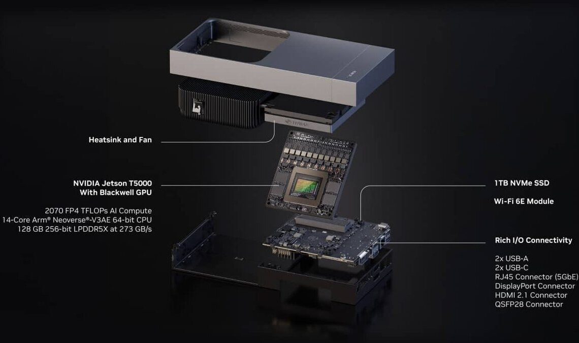 Nvidia unveils Jetson Thor robot brain for $3499