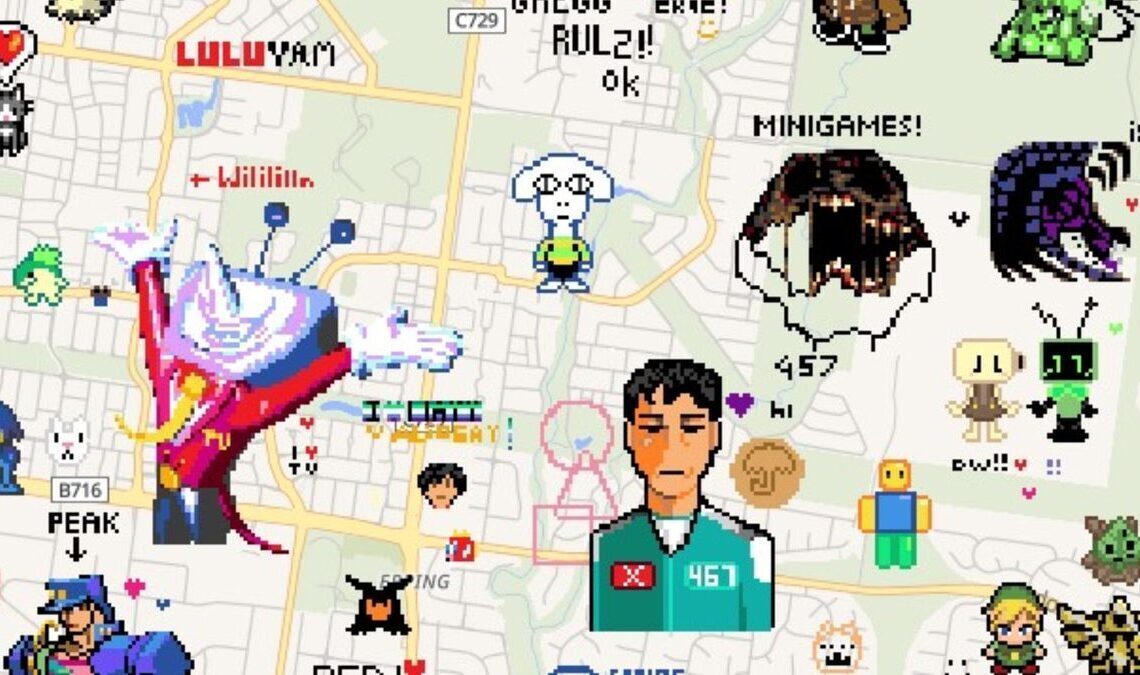 Wplace lets users pixel-draw on a world map