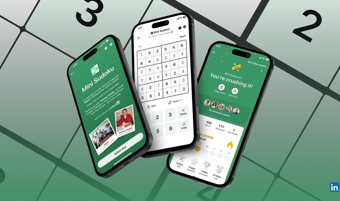 LinkedIn launches Mini Sudoku game