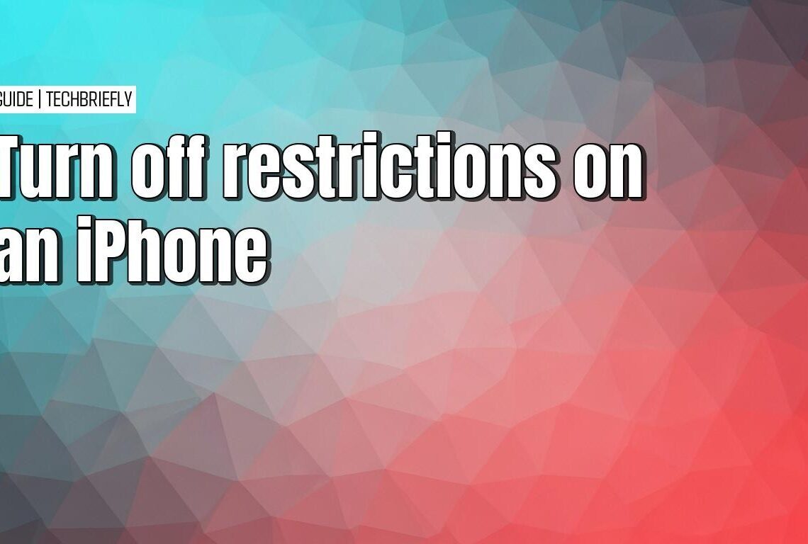 Disabling iPhone content and privacy restrictions with ease