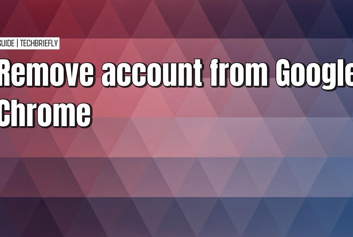 Removing your Google Chrome account and profile data from any device