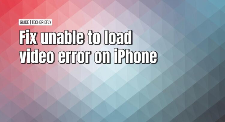 Fixing iPhone videos that will not load from iCloud