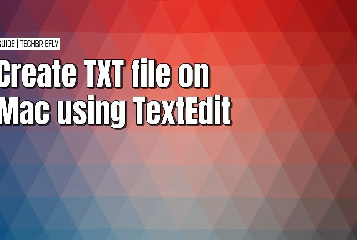 How to create a plain text file on a Mac using TextEdit