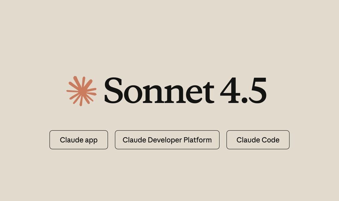 Anthropic launches Claude Sonnet 4.5 with coding upgrades