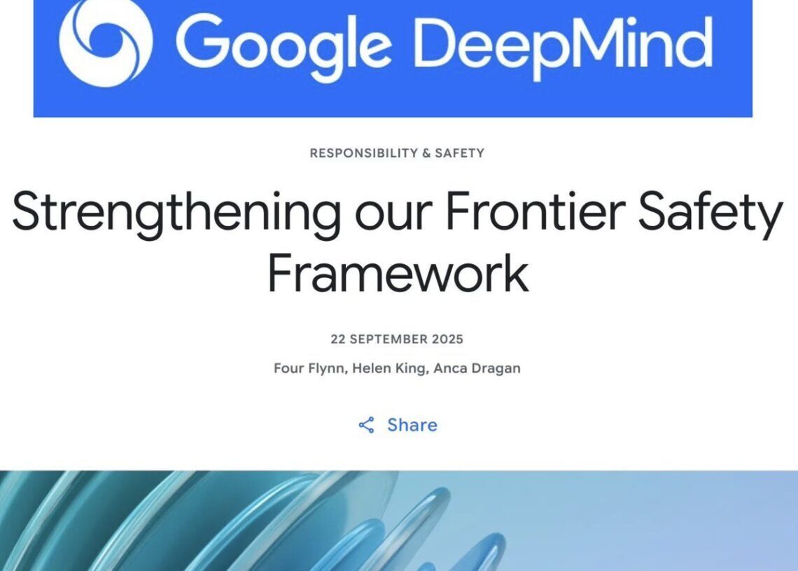 Deepmind details AGI safety via frontier safety framework