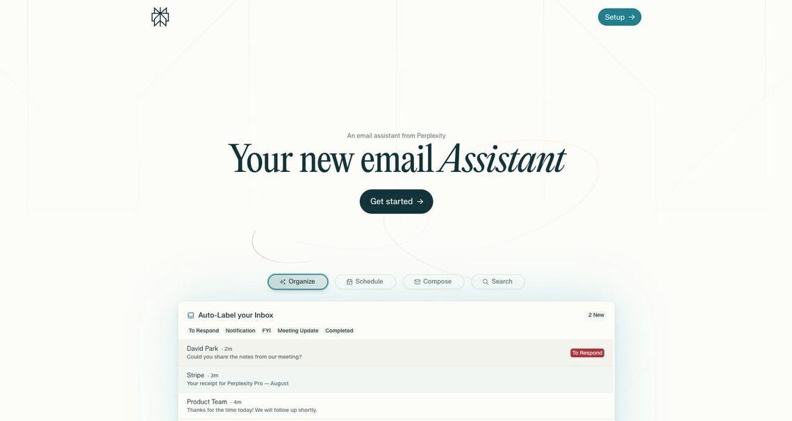 Perplexity email assistant launches for Max subscribers