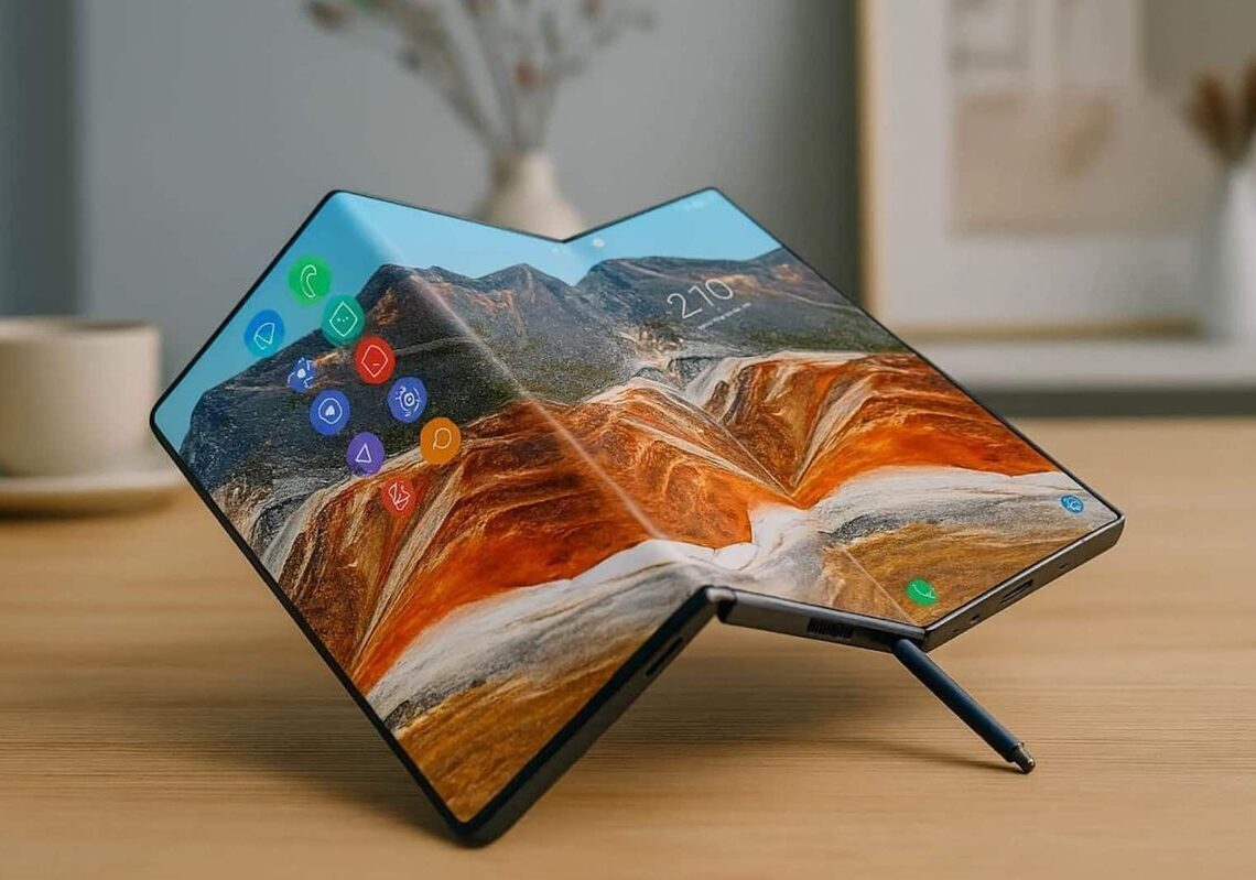 Samsung Galaxy Z trifold hides folding screen