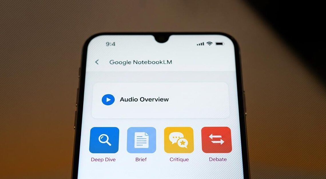 Google Notebooklm adds brief, critique, debate audio formats