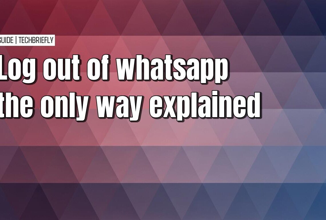 Deleting your WhatsApp account to effectively log out